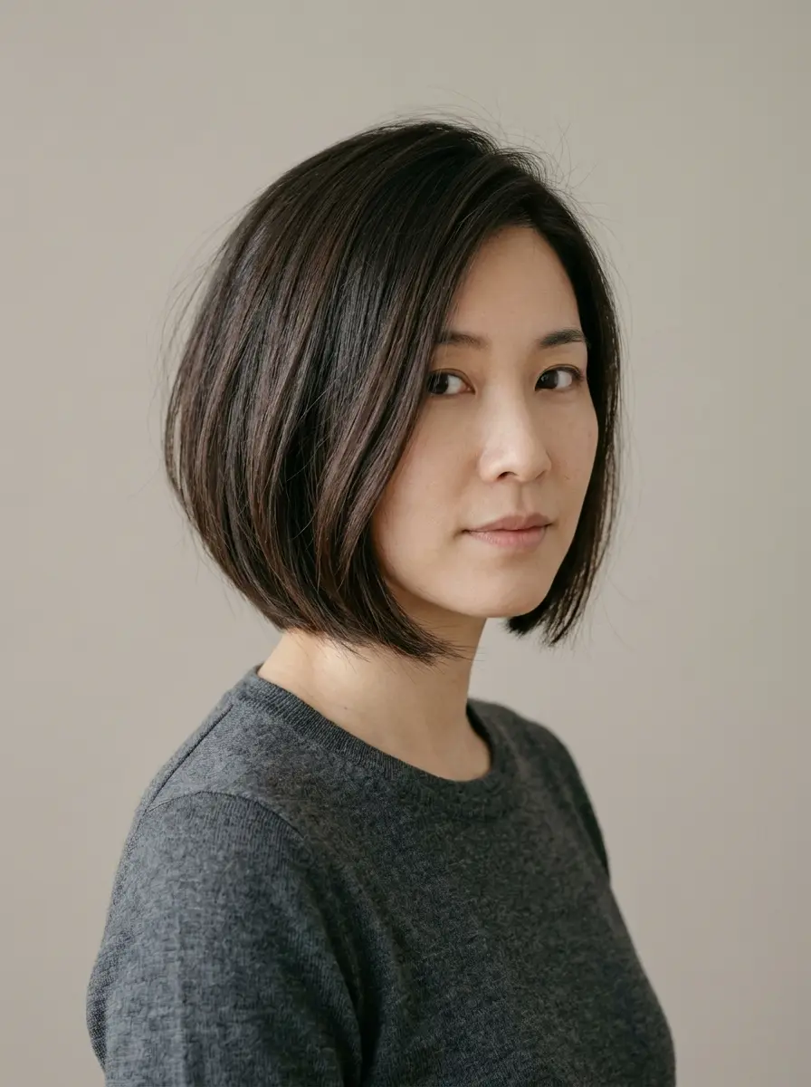 short bob hairstyles for dark thin fine hair 1613