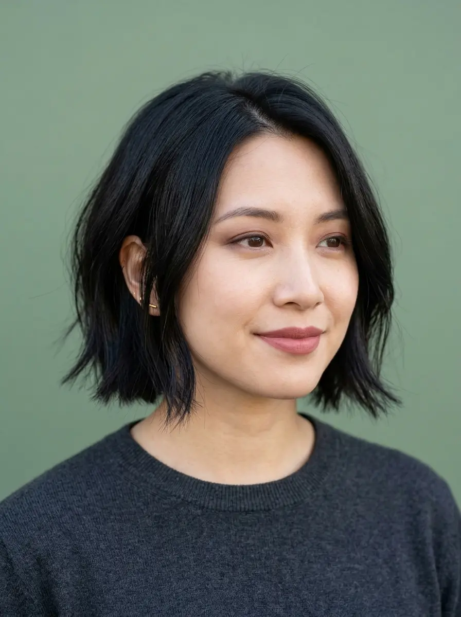 short bob hairstyles for dark thin fine hair 1615