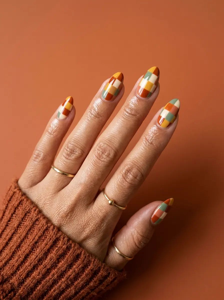 22 Stunning Fall Transition Nails to Upgrade Your Seasonal Look 12 stunning fall transition nails 1588