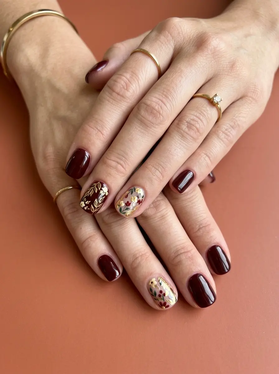 22 Stunning Fall Transition Nails to Upgrade Your Seasonal Look 15 stunning fall transition nails 1591