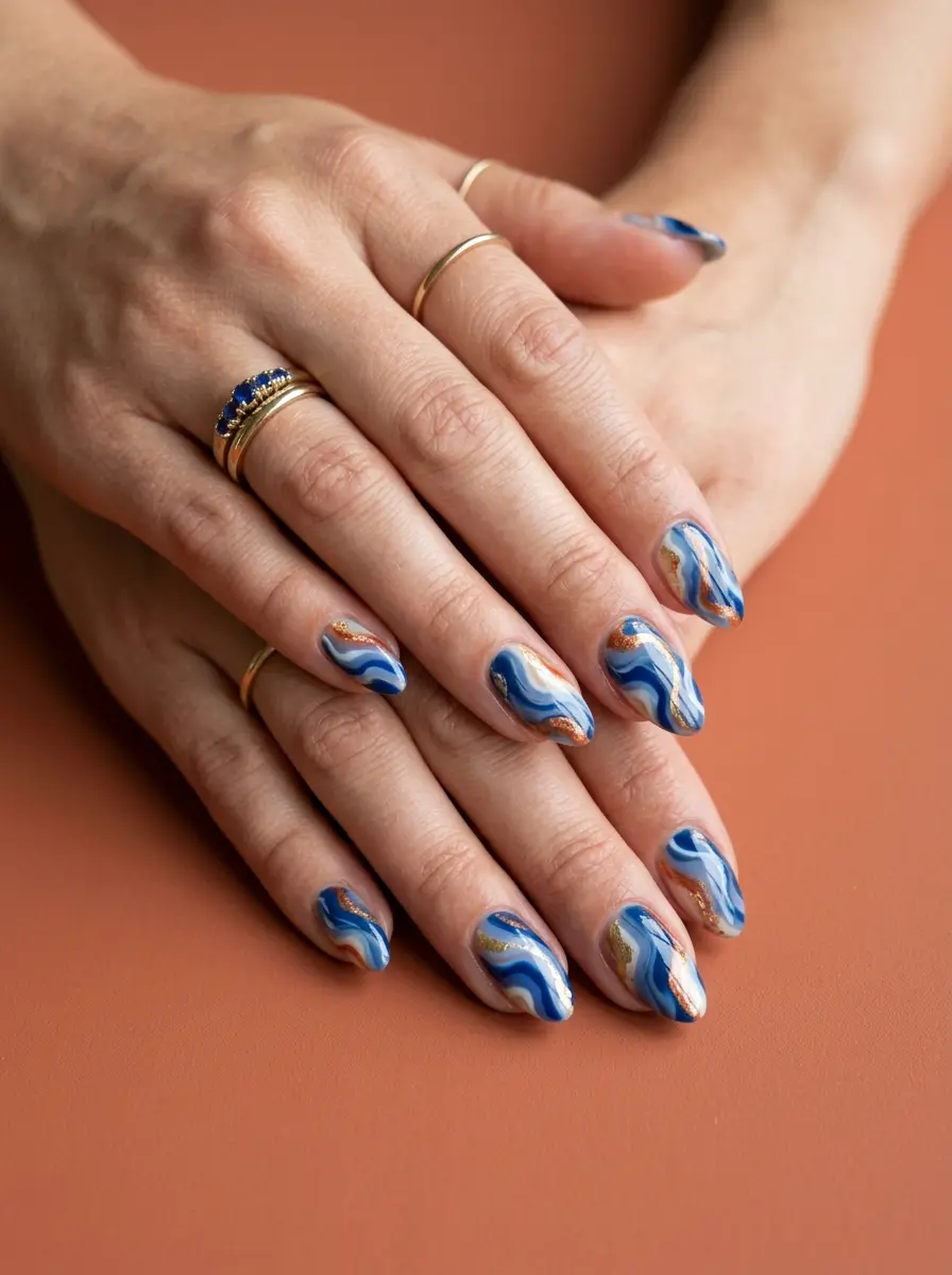 22 Stunning Fall Transition Nails to Upgrade Your Seasonal Look 16 stunning fall transition nails 1592