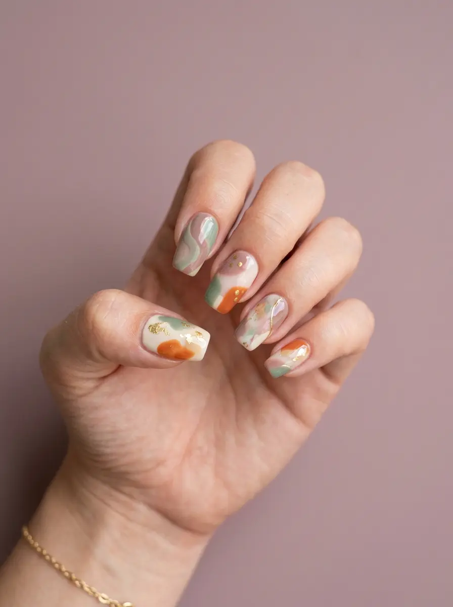 22 Stunning Fall Transition Nails to Upgrade Your Seasonal Look 17 stunning fall transition nails 1593