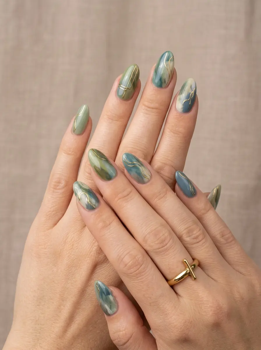 22 Stunning Fall Transition Nails to Upgrade Your Seasonal Look 18 stunning fall transition nails 1594