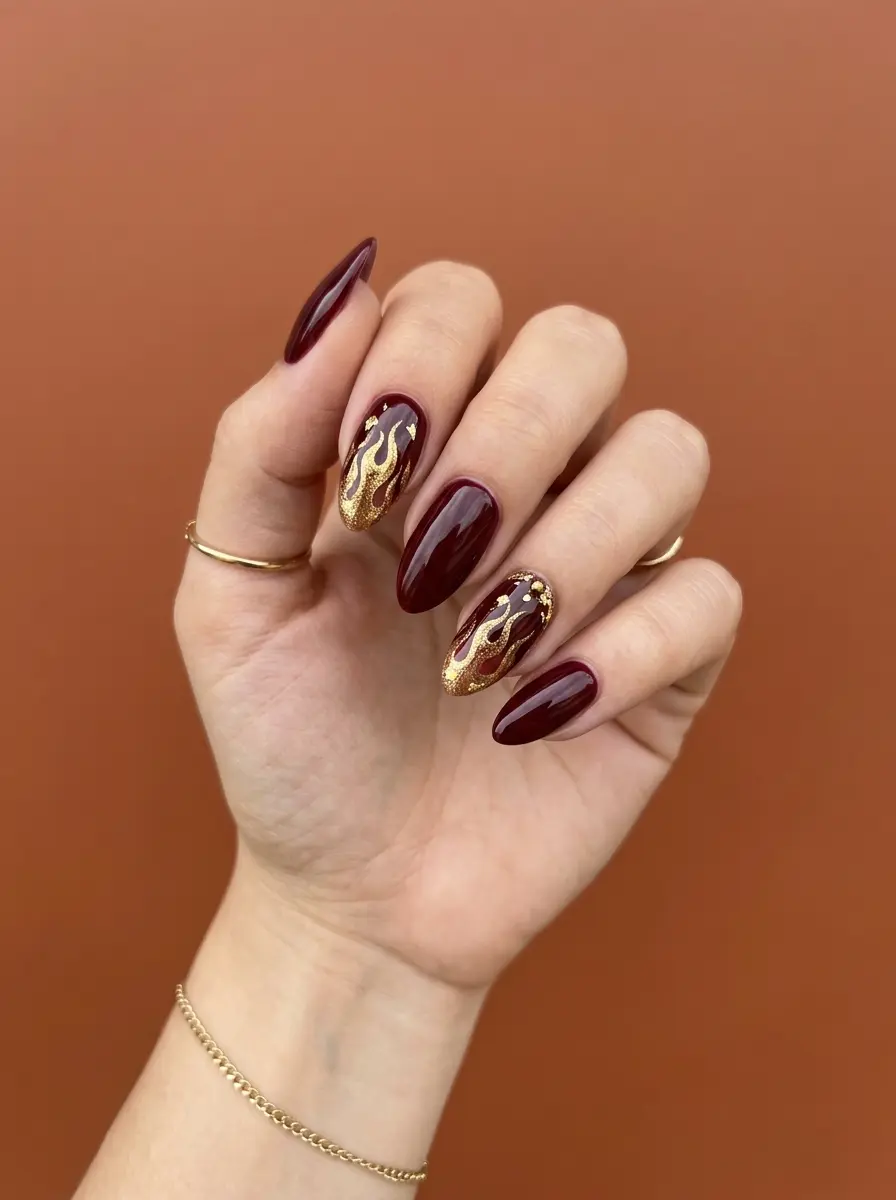 22 Stunning Fall Transition Nails to Upgrade Your Seasonal Look 19 stunning fall transition nails 1595