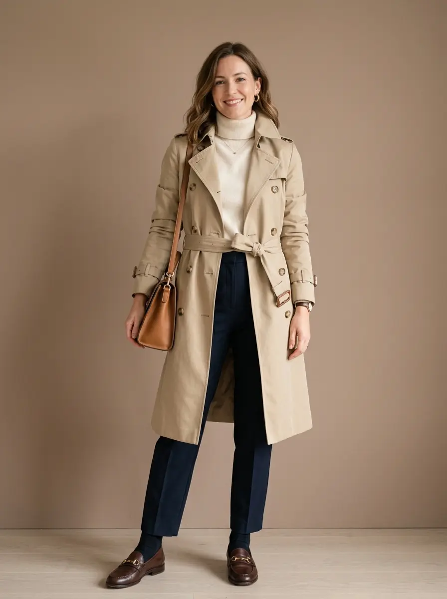 32 Stylish Trench Coat Outfits You'll Want to Wear Every Single Day 3 stylish trench coat outfits 1410