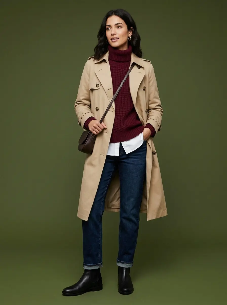 32 Stylish Trench Coat Outfits You'll Want to Wear Every Single Day 5 stylish trench coat outfits 1412