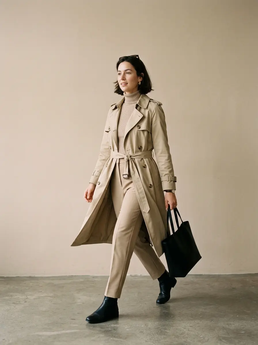 32 Stylish Trench Coat Outfits You'll Want to Wear Every Single Day 6 stylish trench coat outfits 1413