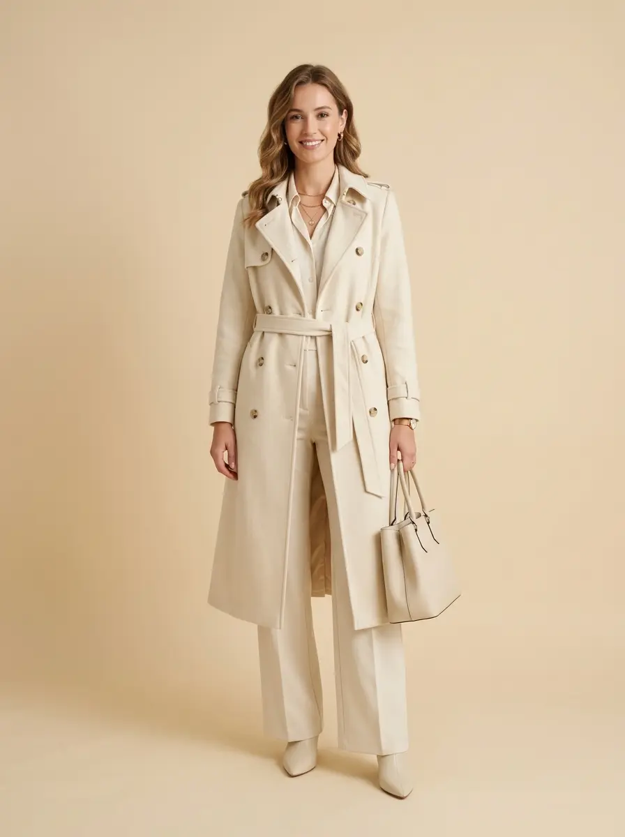 32 Stylish Trench Coat Outfits You'll Want to Wear Every Single Day 8 stylish trench coat outfits 1415
