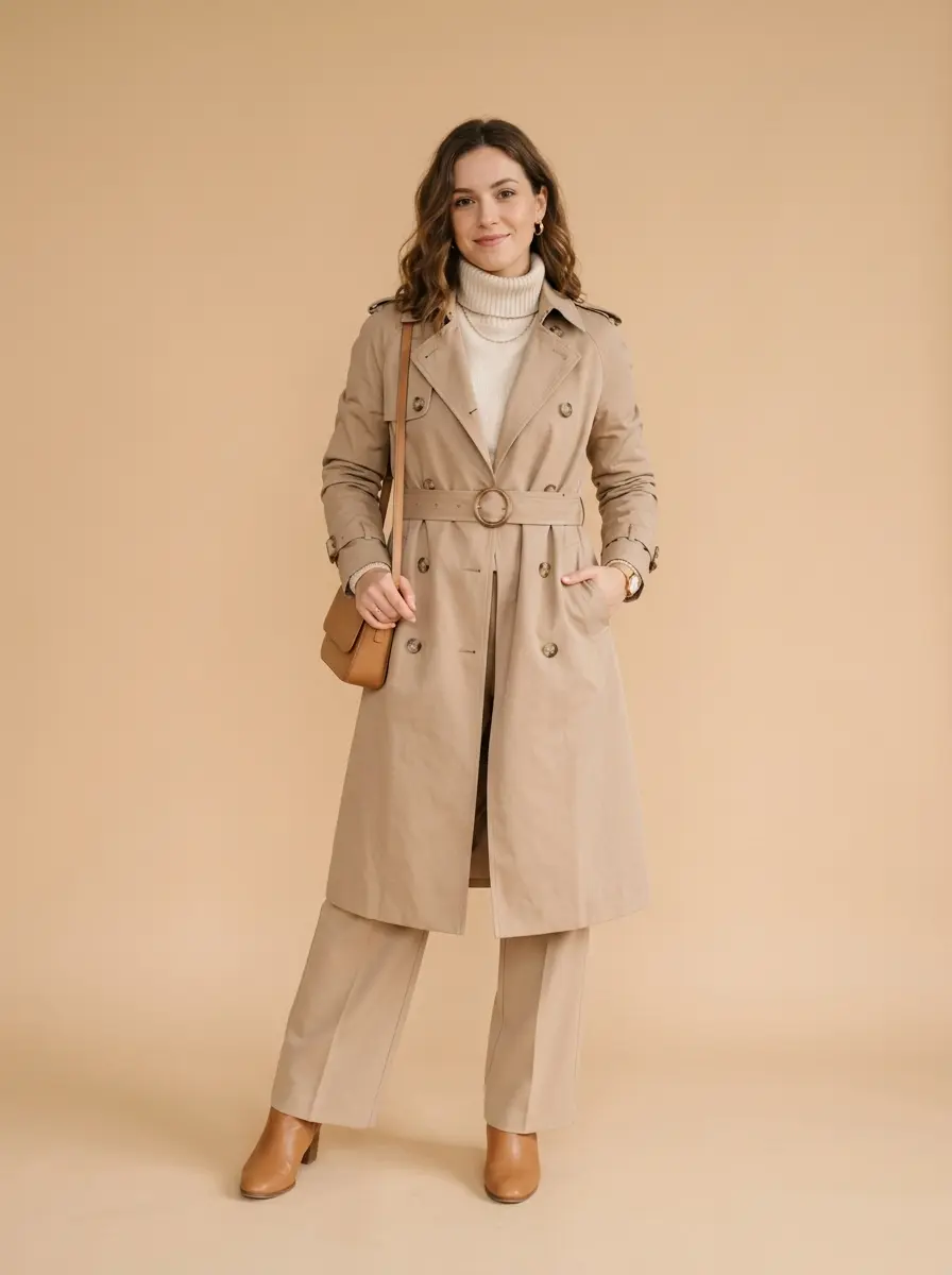 32 Stylish Trench Coat Outfits You'll Want to Wear Every Single Day 9 stylish trench coat outfits 1416