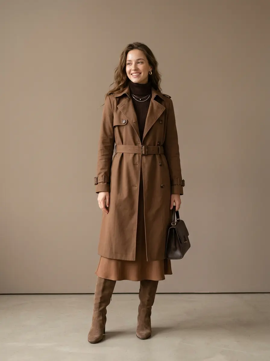 32 Stylish Trench Coat Outfits You'll Want to Wear Every Single Day 15 stylish trench coat outfits 1422