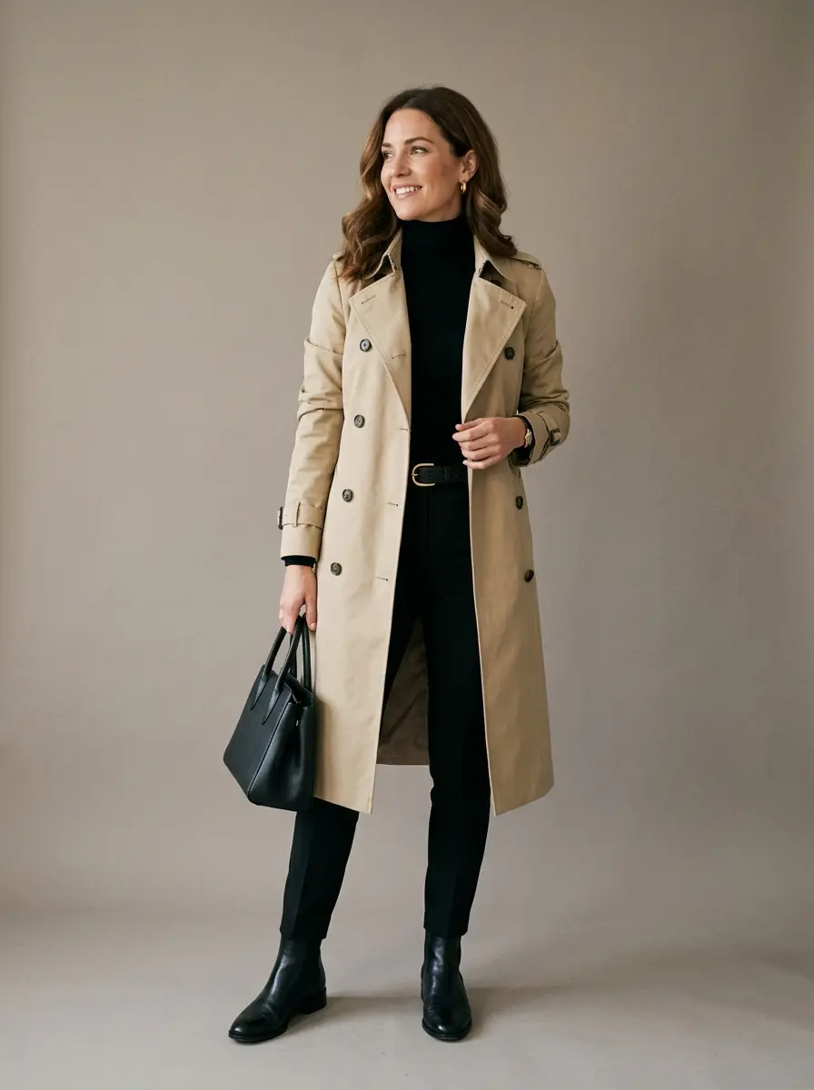 32 Stylish Trench Coat Outfits You'll Want to Wear Every Single Day 22 stylish trench coat outfits 1429