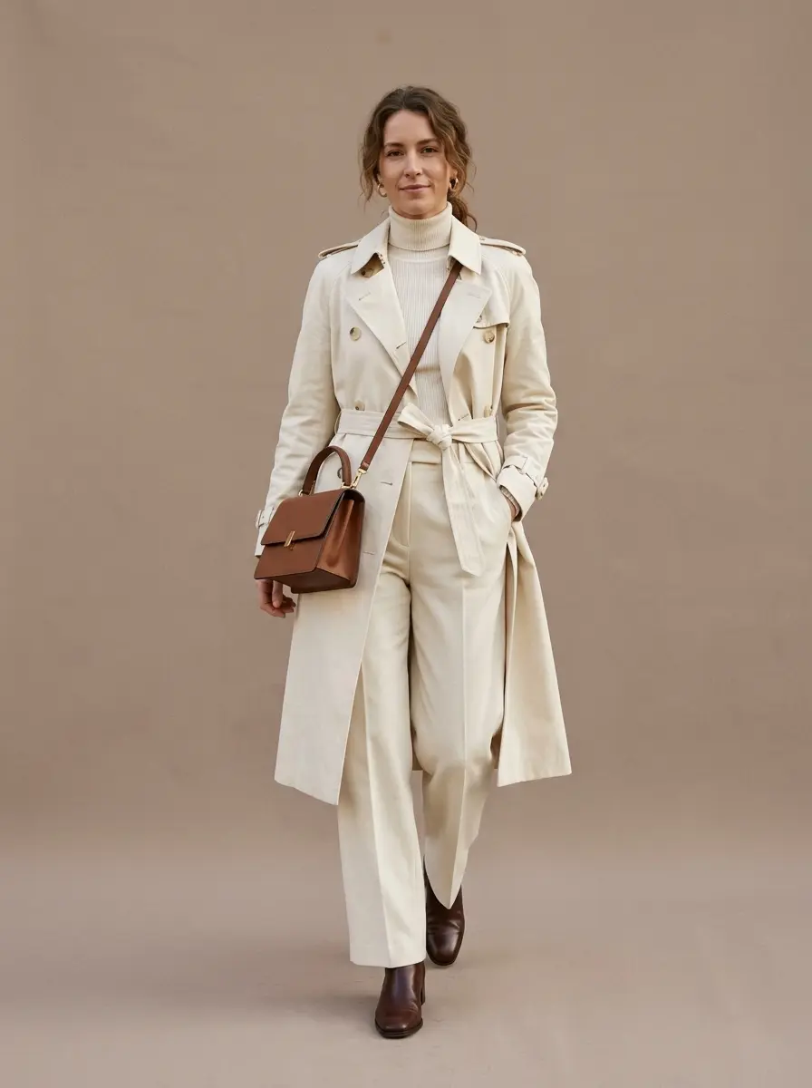 32 Stylish Trench Coat Outfits You'll Want to Wear Every Single Day 28 stylish trench coat outfits 1435