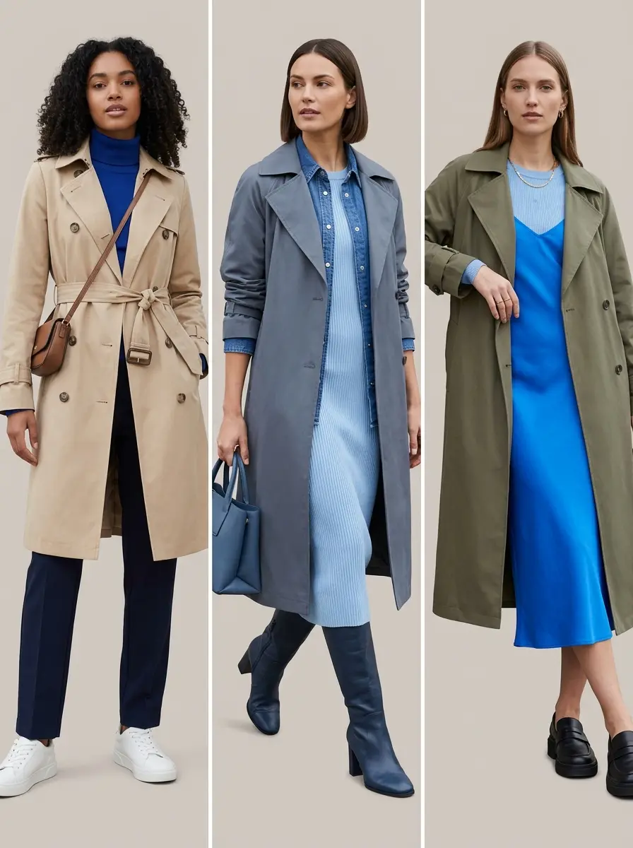 32 Stylish Trench Coat Outfits You'll Want to Wear Every Single Day 29 stylish trench coat outfits 1436