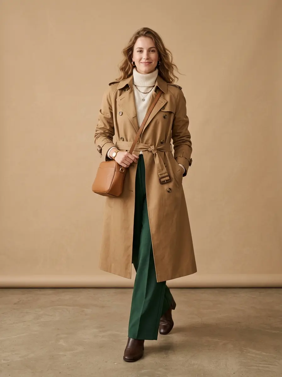 32 Stylish Trench Coat Outfits You'll Want to Wear Every Single Day 31 stylish trench coat outfits 1438