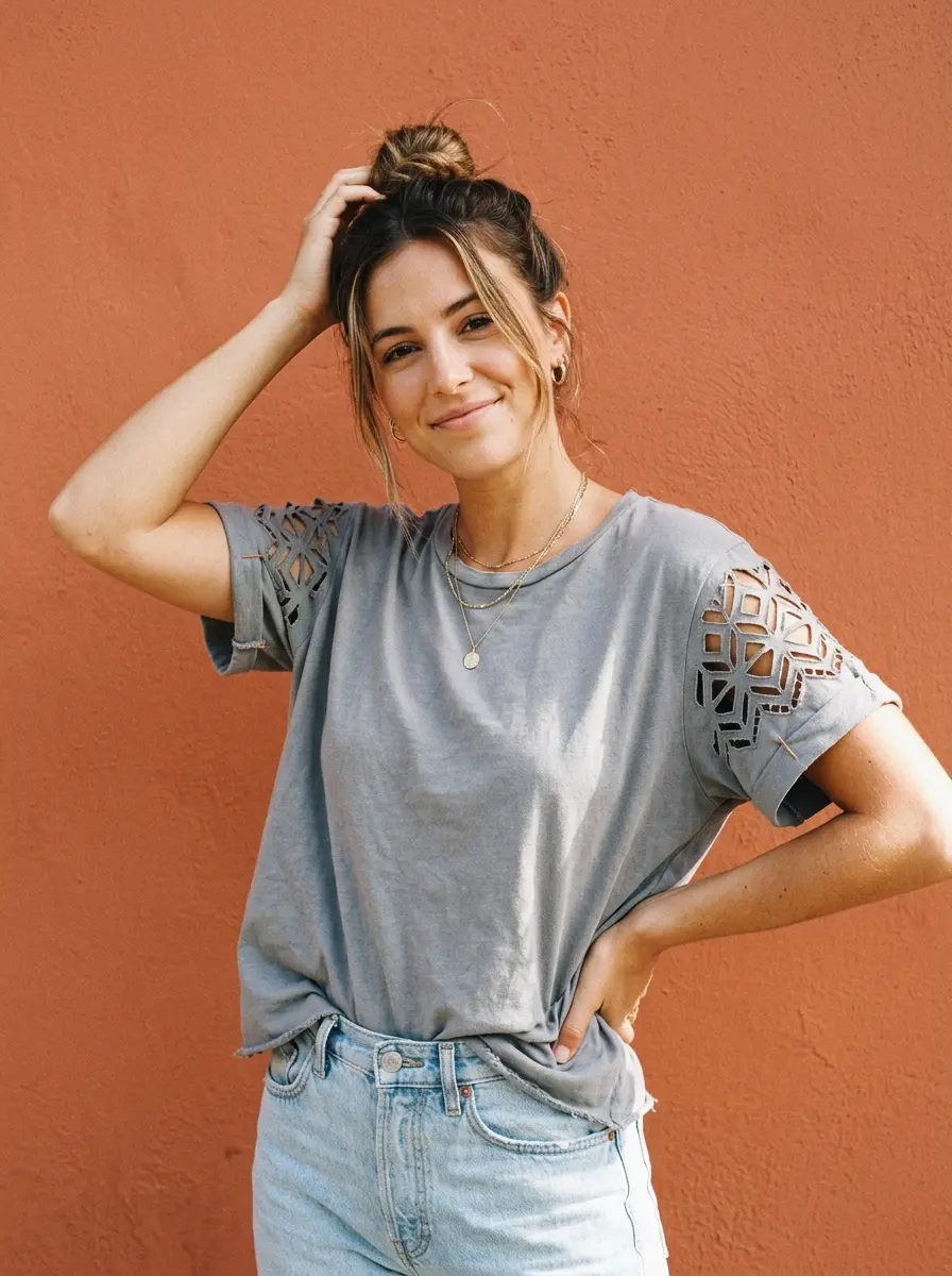 13 Trendy DIY Cut T-Shirt Hacks That Transform Your Old Tees Into Statement Pieces 4 trendy diy cut t shirt hacks 1639