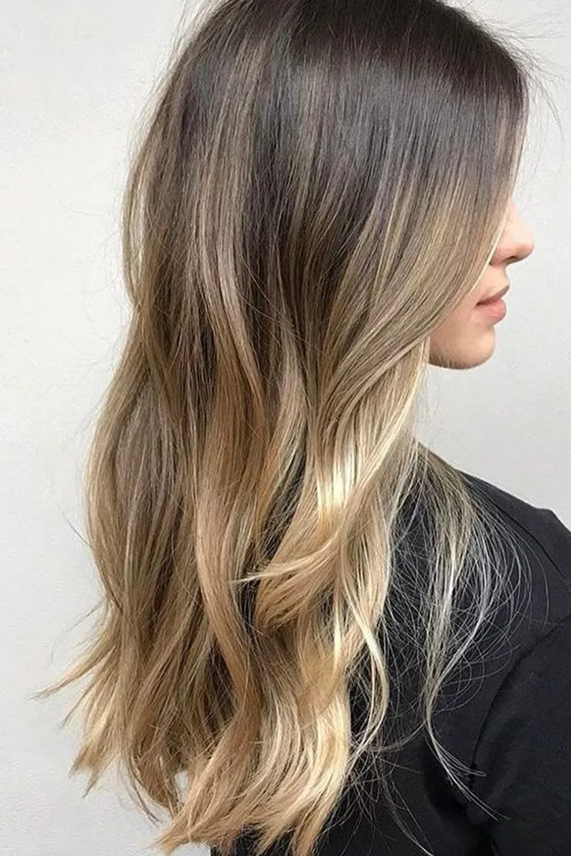 Brown to Blonde Ombre Balayage