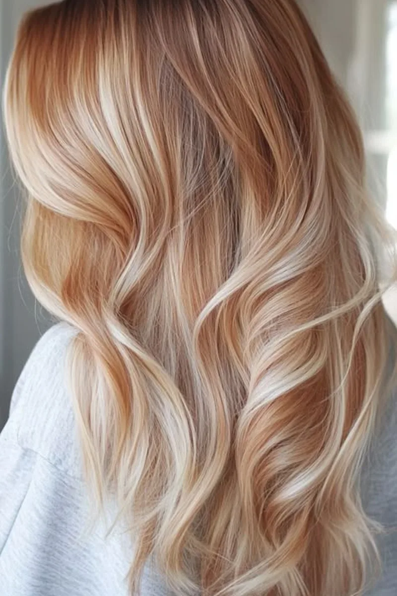 27 Honey Golden Blonde and Caramel Balayage Ideas on Dark Brown Hair You'll Love 23 Honey Caramel Ribbon Waves