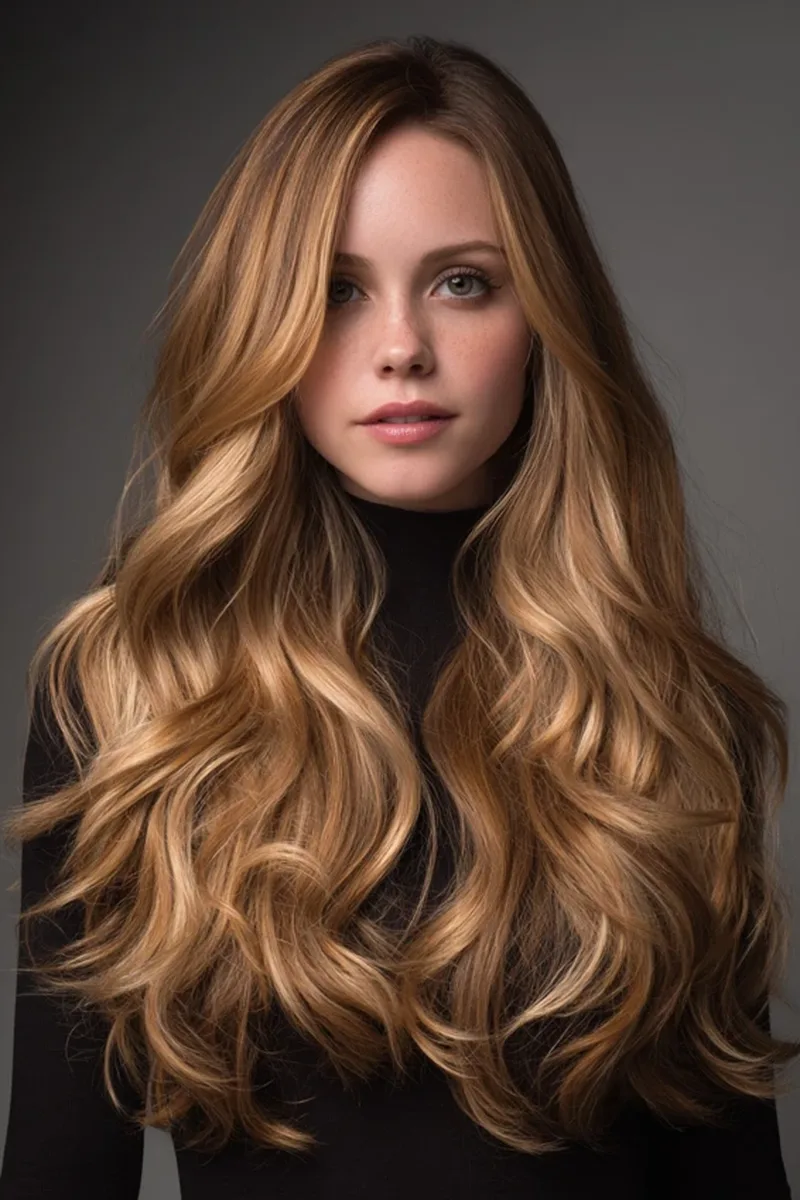 27 Honey Golden Blonde and Caramel Balayage Ideas on Dark Brown Hair You'll Love 26 Warm Caramel Balayage with Lived-In Texture