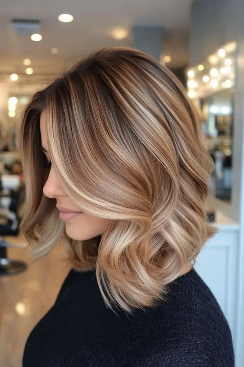 27 Honey Golden Blonde and Caramel Balayage Ideas on Dark Brown Hair You'll Love 28 Glossy Brunette with Caramel Ends