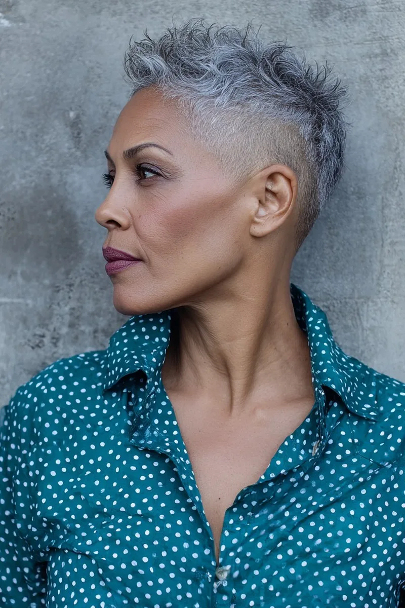 Warm Highlight Tapered Pixie
