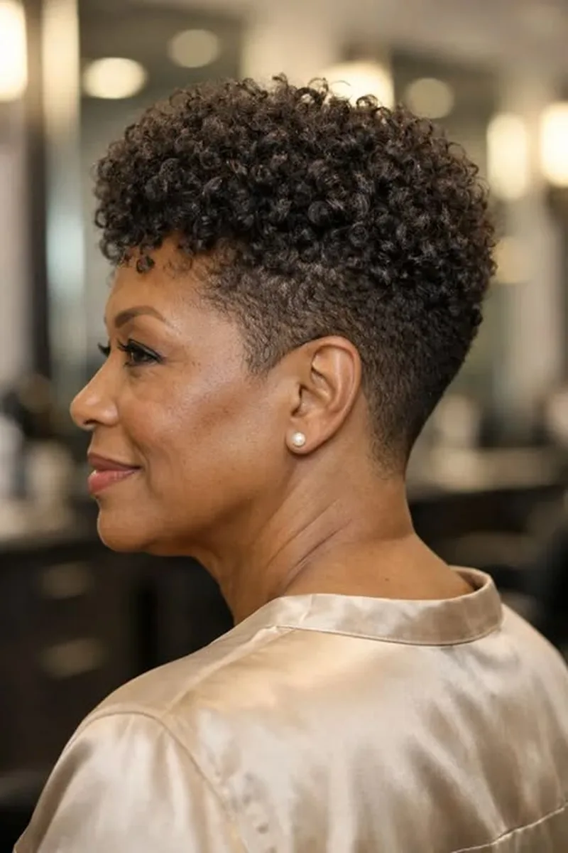 Pin-Curl Pixie with Soft Definition