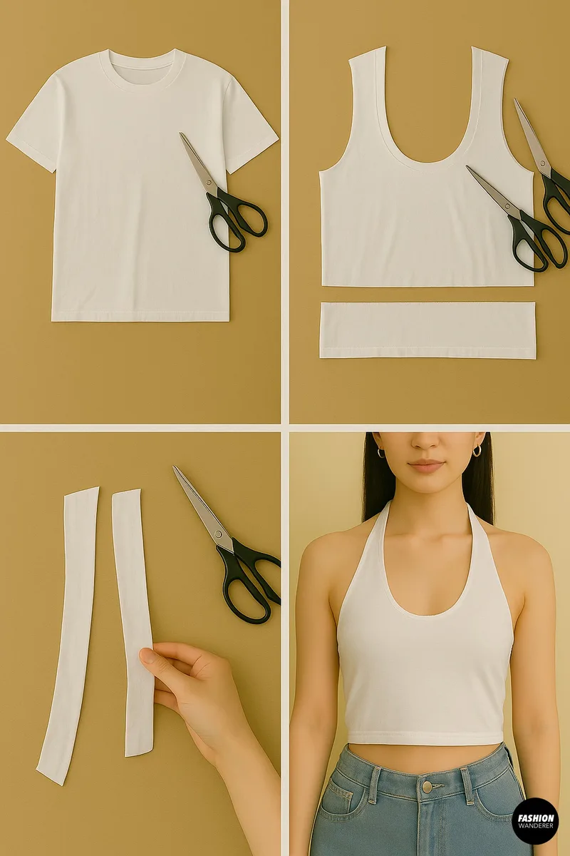 13 Trendy DIY Cut T-Shirt Hacks That Transform Your Old Tees Into Statement Pieces idea 8
