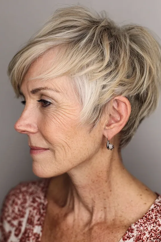 20 Bob Hairstyles for Women Over 60 That Look Polished and Feel Effortless 2 A-Line Pixie Bob