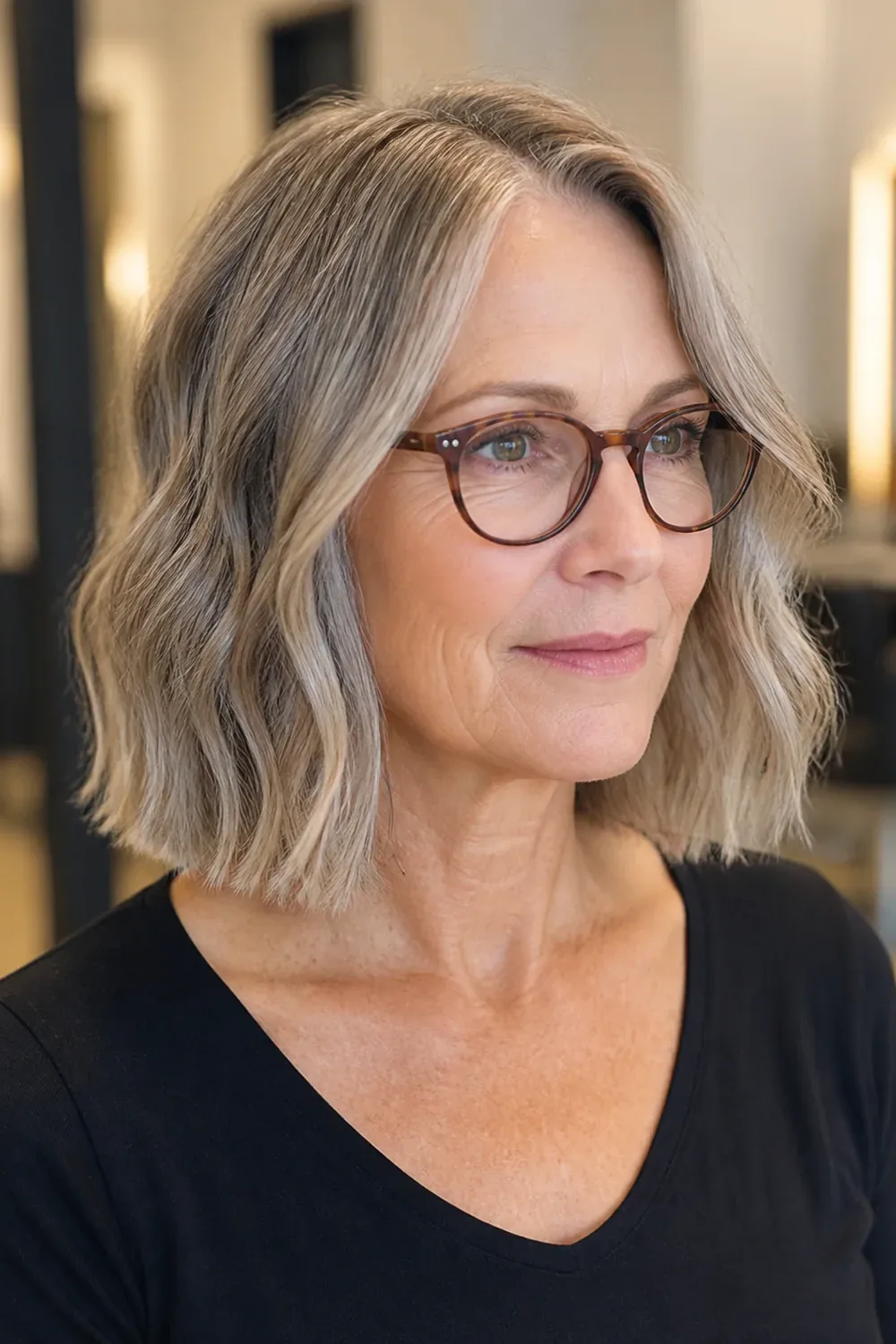 20 Bob Hairstyles for Women Over 60 That Look Polished and Feel Effortless 16 Shoulder-Length Lob