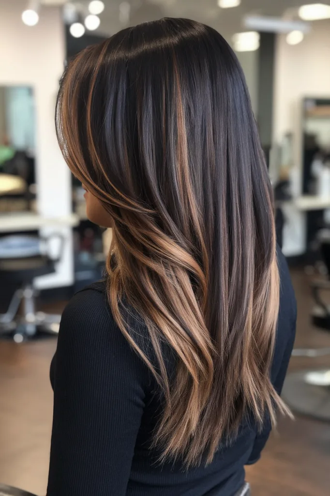 Dark Ombre with Brown Melt