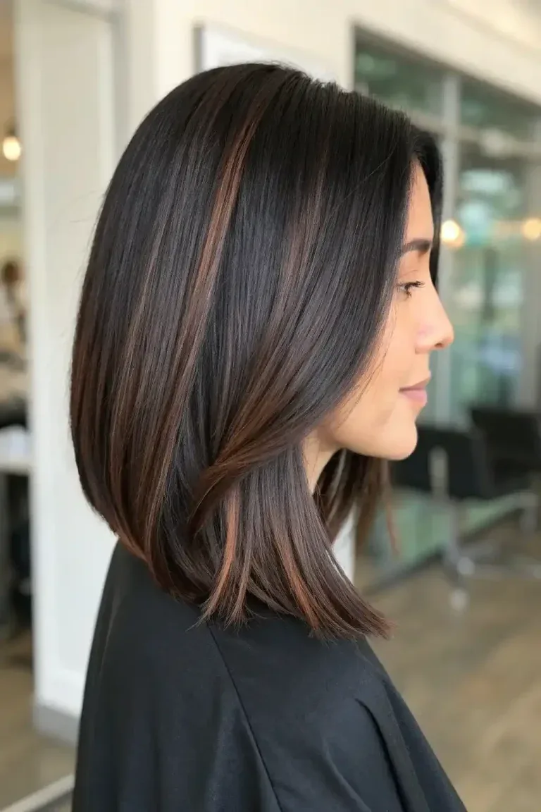 Classic Bob with Soft Brown Dimension