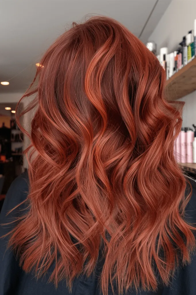 Chocolate Brown Lob with Cinnamon Shine