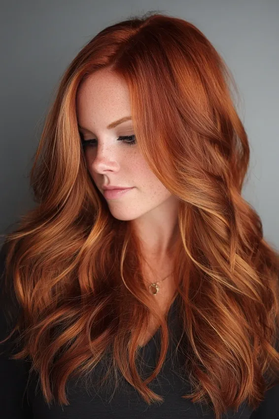 Creamy Copper Bronde Balayage