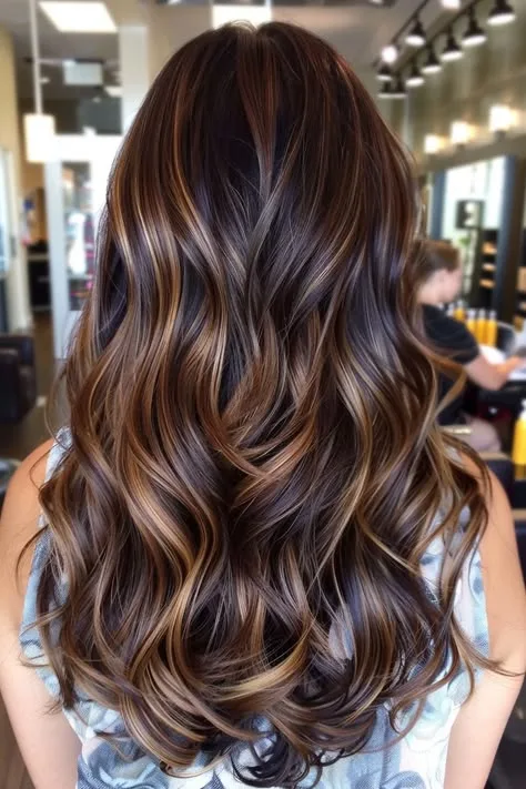 Honey Bronde Balayage on Long Texture
