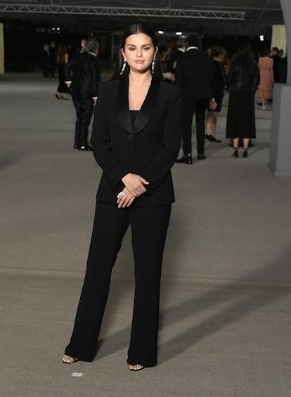 Black Tuxedo Suit with a Black Top