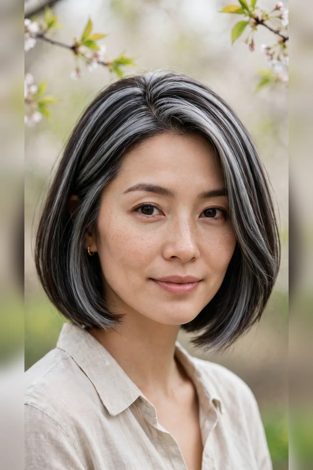 Bob Refresh Haircuts With Silver Tones