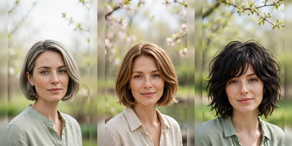 40 Bob Refresh Haircuts for Spring with a Side Part and Tucked Ends That Feel Fresh, Flattering and Easy to Wear