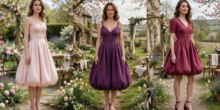 20 Bubble Hem Dress Outfits for April Weddings That Are Fresh, Chic and Easy to Wear