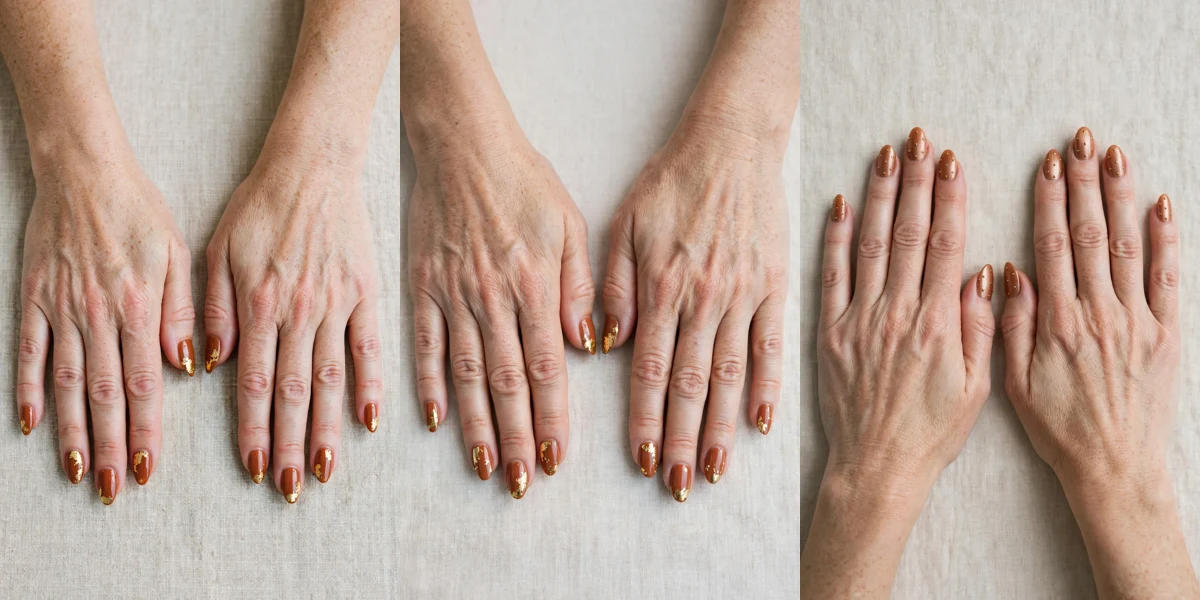 20 Cinnamon Spice Almond Nails For Women Over 40 For Cosy Winter Weekends That Are Chic, Warm and Elegant