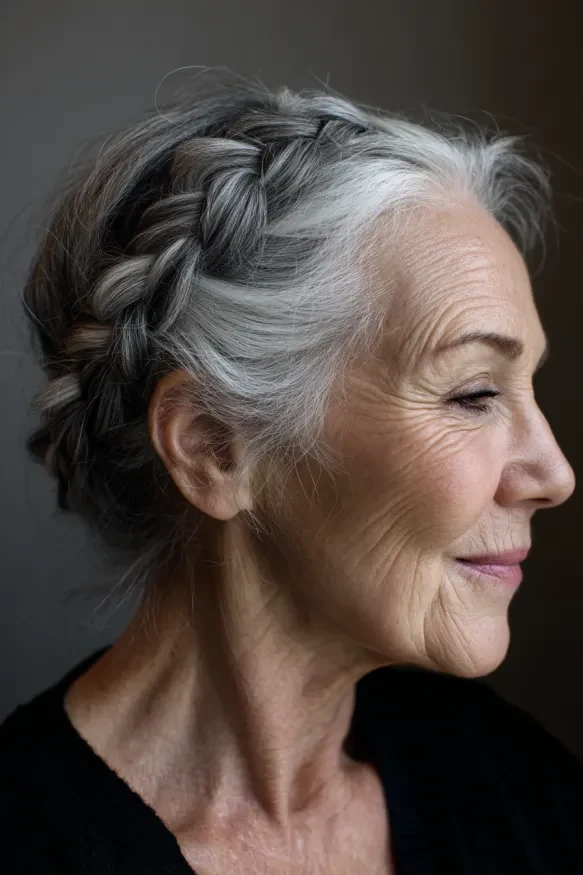 22 Classic Winter Chignon Hairstyles for Women Over 70 for Family Gatherings - Idea 6