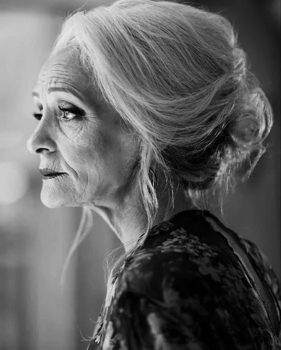 22 Classic Winter Chignon Hairstyles for Women Over 70 for Family Gatherings - Idea 22