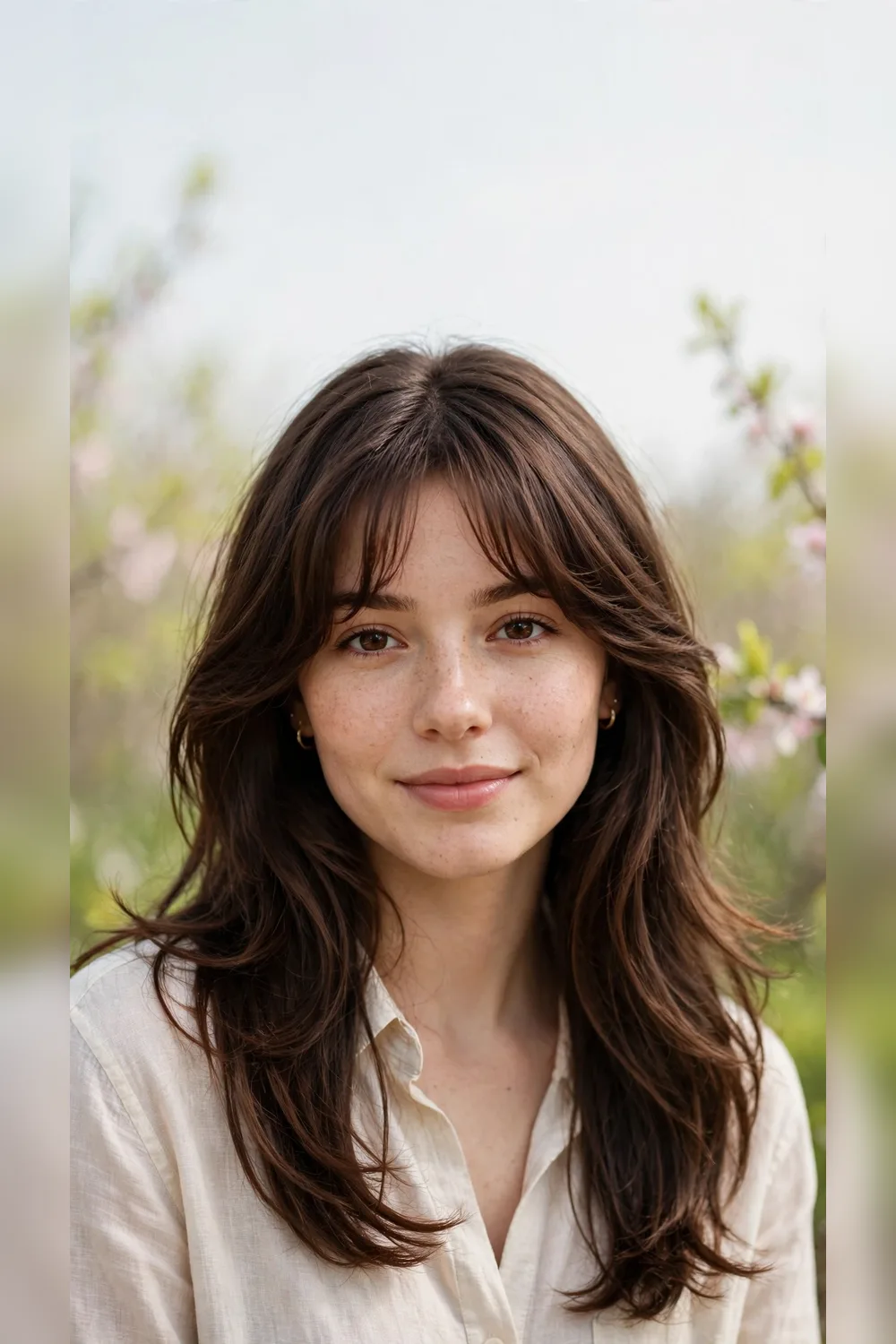Curtain Bang Hairstyles With Feathered Layers