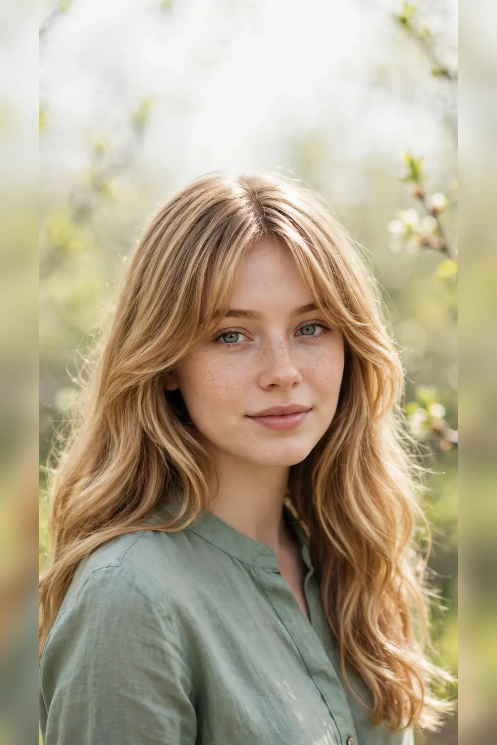 Curtain Bang Hairstyles With a Tapered Neckline