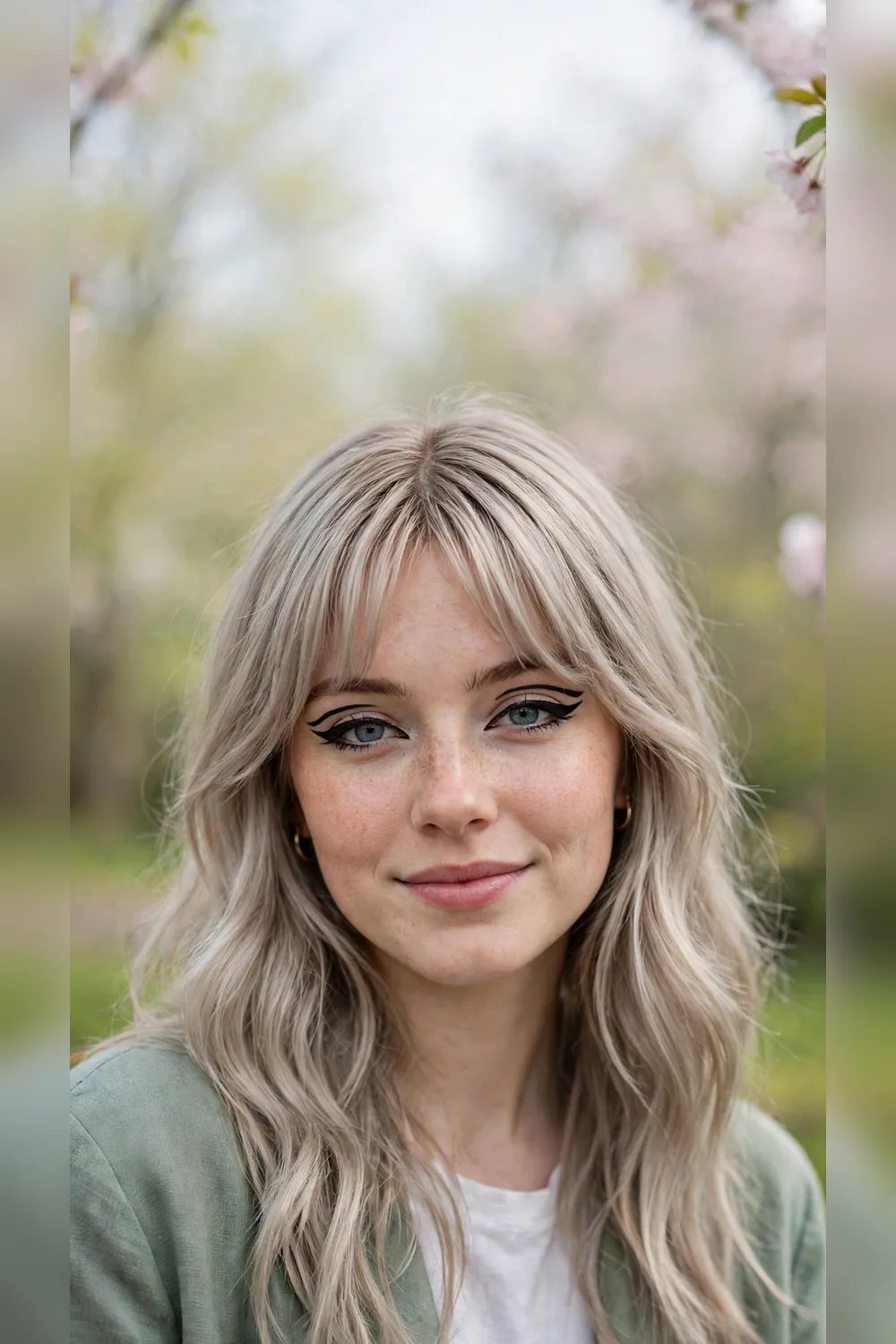Curtain Bang Hairstyles With a Bold Finish
