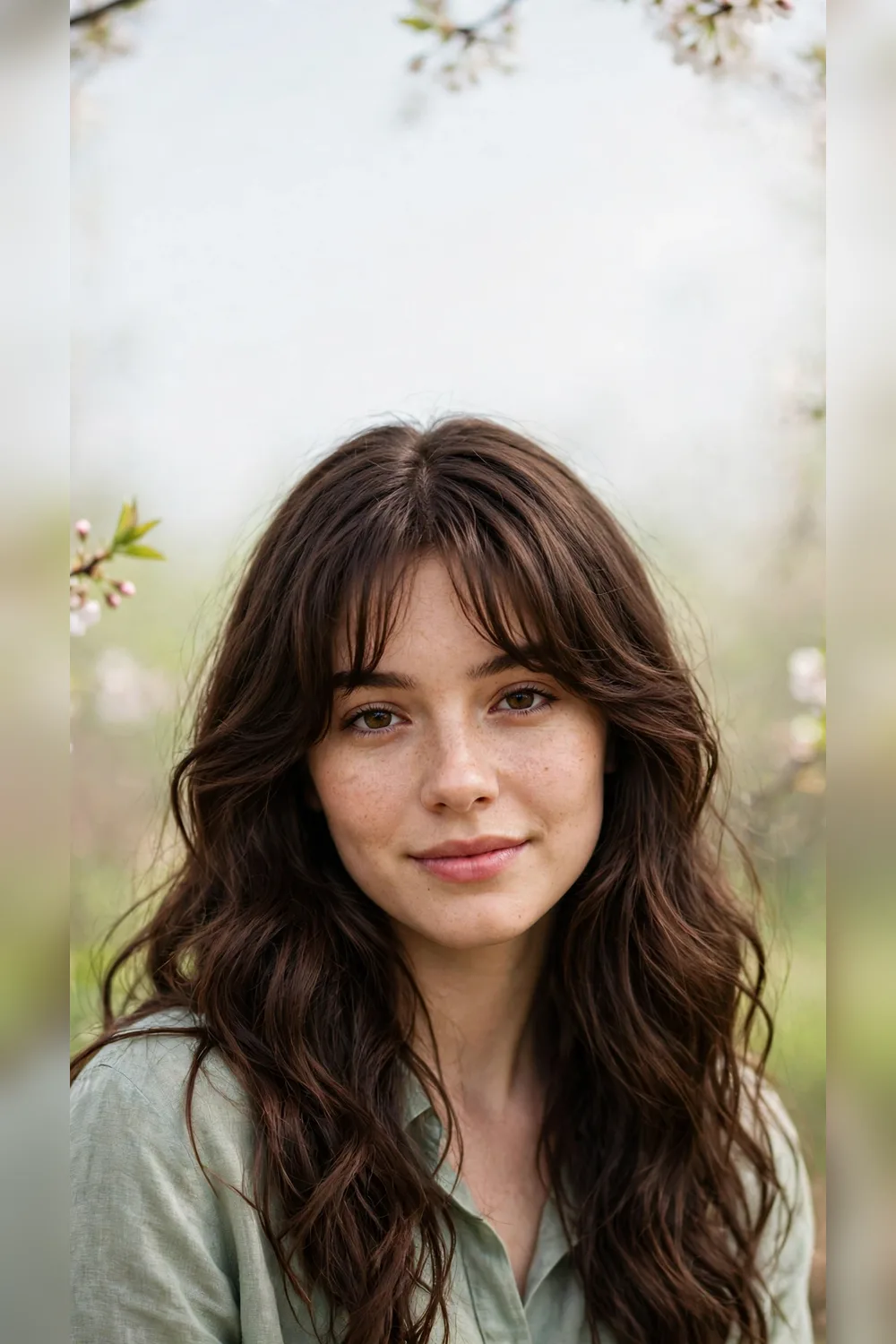 Curtain Bang Hairstyles With Soft Waves