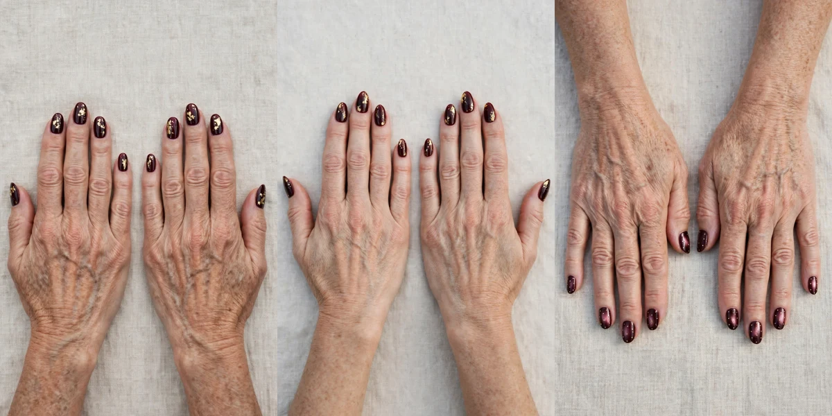 20 Dark Cherry Velvet Almond Nails For Women Over 50 For Holiday Dinners That Are Chic, Warm and Elegant