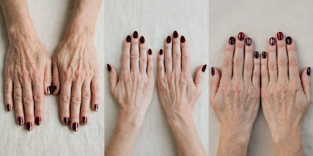 28 Dark Cherry Velvet Nails For Women Over 50 For Winter Parties That Are Chic, Warm and Elegant