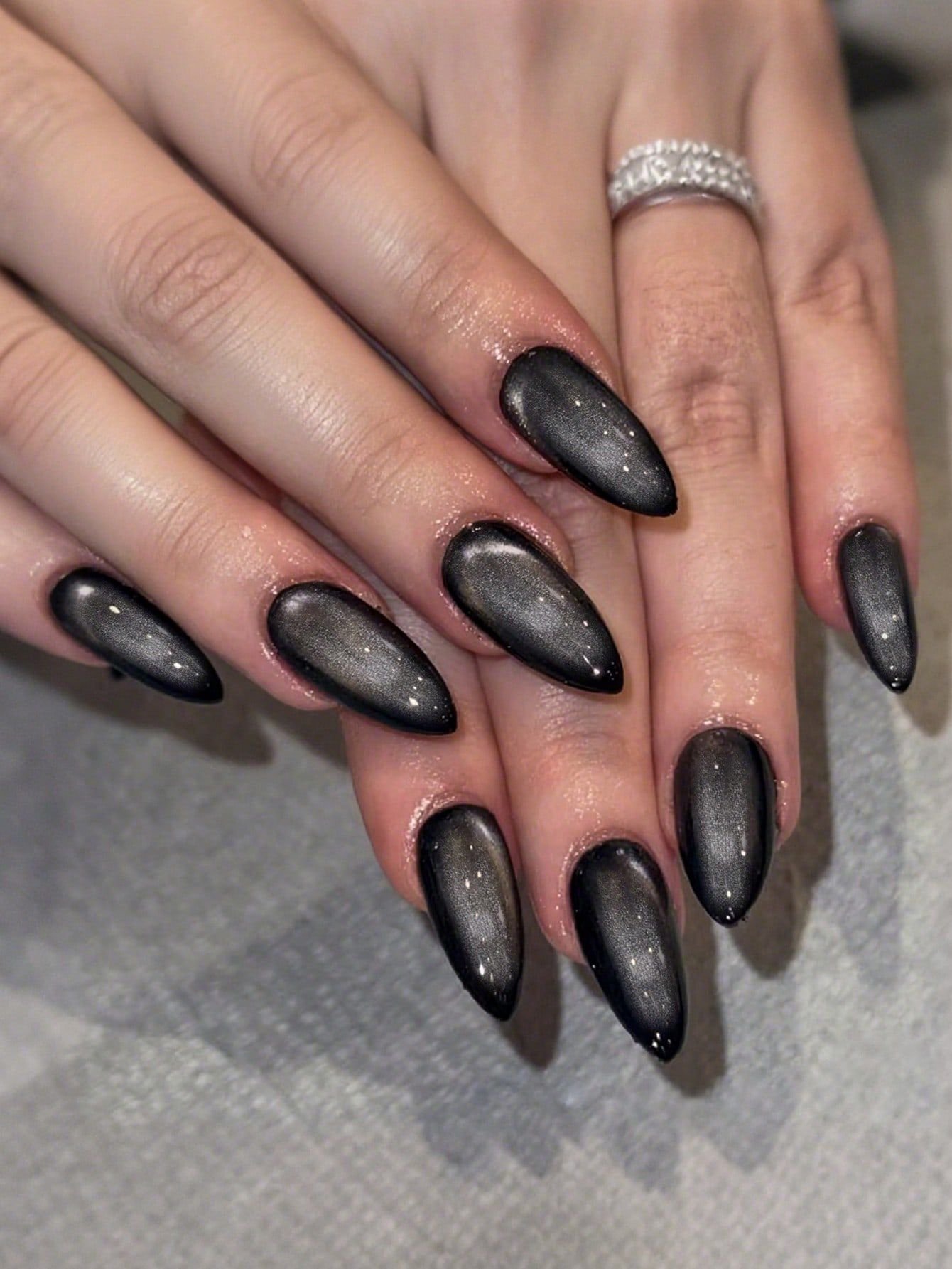 50 Dark Jelly Gradient Nails for Winter Evening Events That Are Deep, Glossy and Made for the Night 23 Black Jelly Gradient Almond Nails for Winter Evening Events