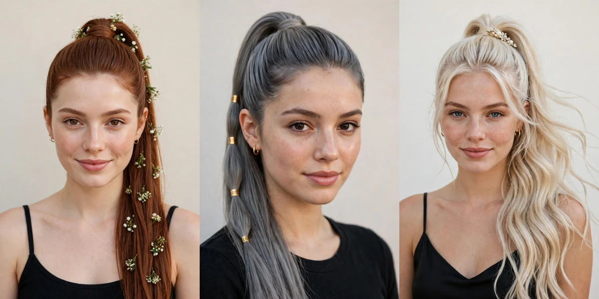 22 Date Night Hairstyles for Women in Their 20s with a Sleek High Ponytail That Are Romantic, Chic and Easy to Wear