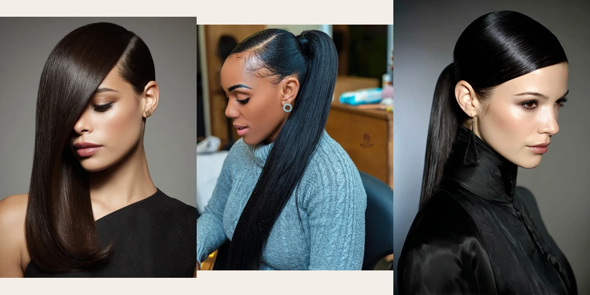 33 Deep Side Part Hairstyles for Winter with Sleek Straight Lengths That Feel Polished, Glossy and Easy to Wear