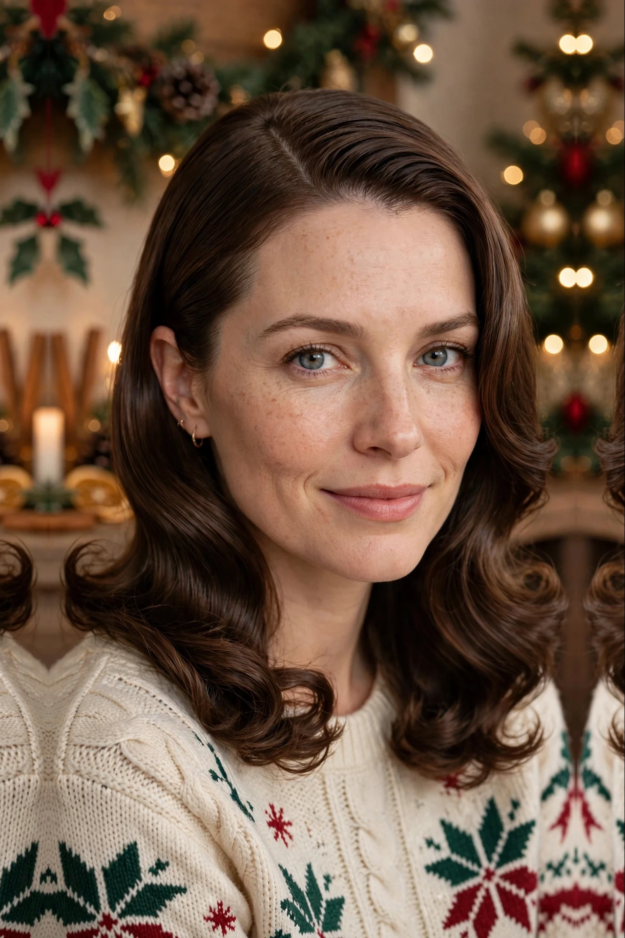 Silky Lob-Length Deep Side-Part Slick with Soft Curls at the Ends